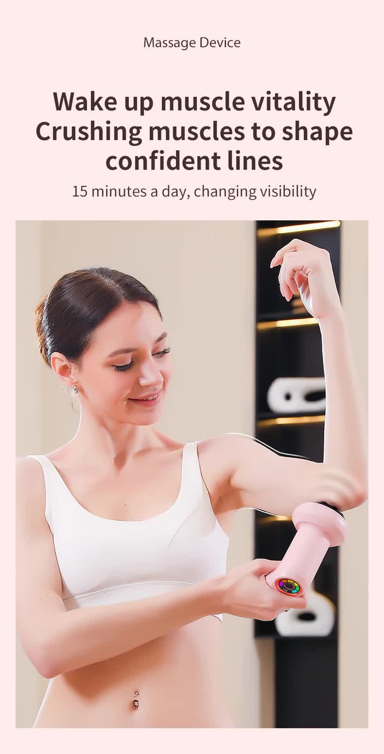 White Portable Electric Body Sculpting Massager - Slimming and Relaxation Tool V888-ELOSUNG16244