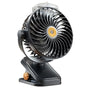 Black Portable Clip-On Mist Fan - Rechargeable Cooling Fan with Adjustable Spray Modes V888-ELOSUNG16254