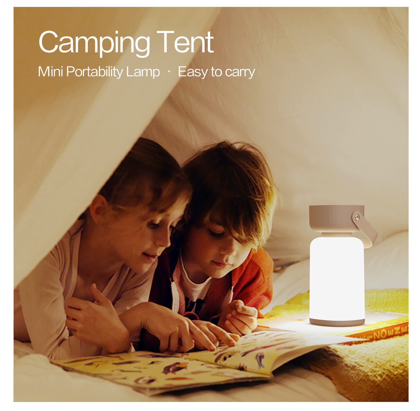 Blue Rechargeable Portable Camping Lantern - Lightweight LED Tent Light with Handle V888-ELOSUNG16261