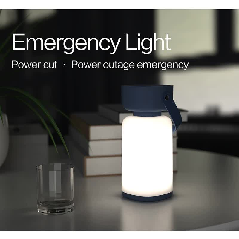 Blue Rechargeable Portable Camping Lantern - Lightweight LED Tent Light with Handle V888-ELOSUNG16261