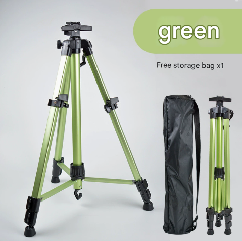 Green Portable Folding Artist Tripod Easel - Adjustable Stand for Sketching & Painting (Collapses to 54cm) V888-ELOSUNG16286