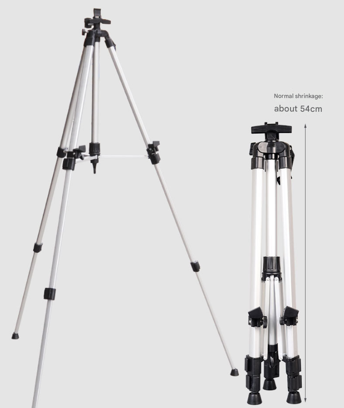Green Portable Folding Artist Tripod Easel - Adjustable Stand for Sketching & Painting (Collapses to 54cm) V888-ELOSUNG16286