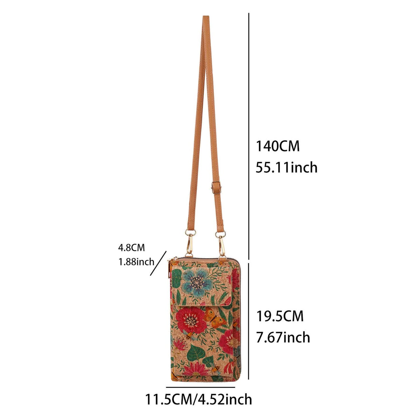F Elegance Vintage Bohemian Style Wallet with Multi-Compartment Design - Large Capacity Zipper Clutch for V888-ELOSUNG16311
