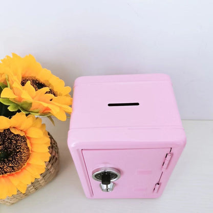 Silver Mini Metal Safe Box with Combination Lock and Key - Compact Security Storage V888-ELOSUNG16372