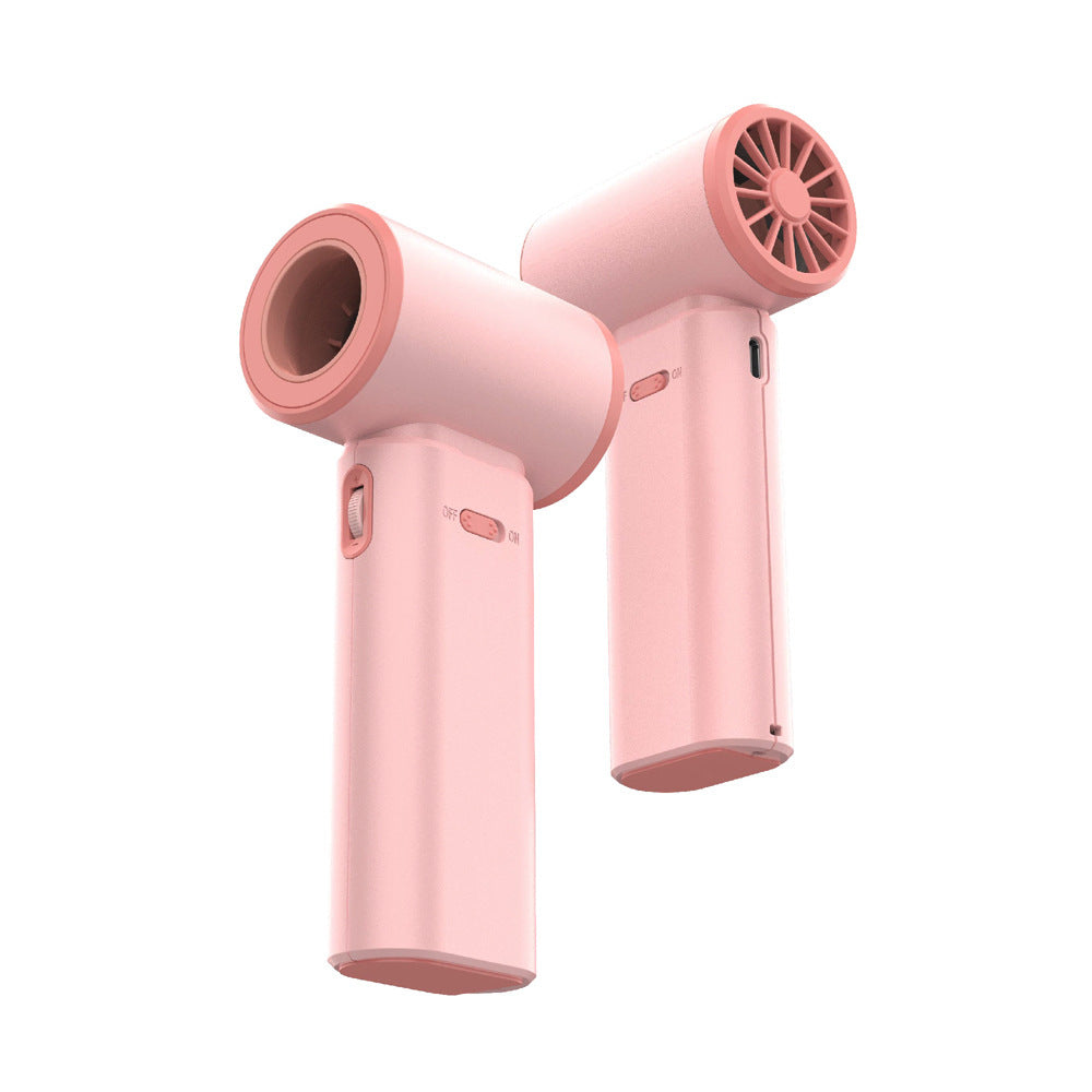 Pink Portable 2-in-1 Mini Handheld Fan and Hair Dryer V888-ELOSUNG16461