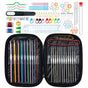 Black 100-Piece Crochet Kit with Storage Case, for Beginners and Professionals V888-ELOSUNG16542