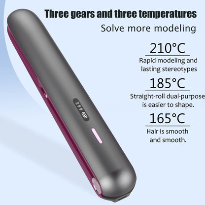 2-in-1 Hair Straightener and Curler, Portable with Adjustable Heat V888-ELOSUNG16547