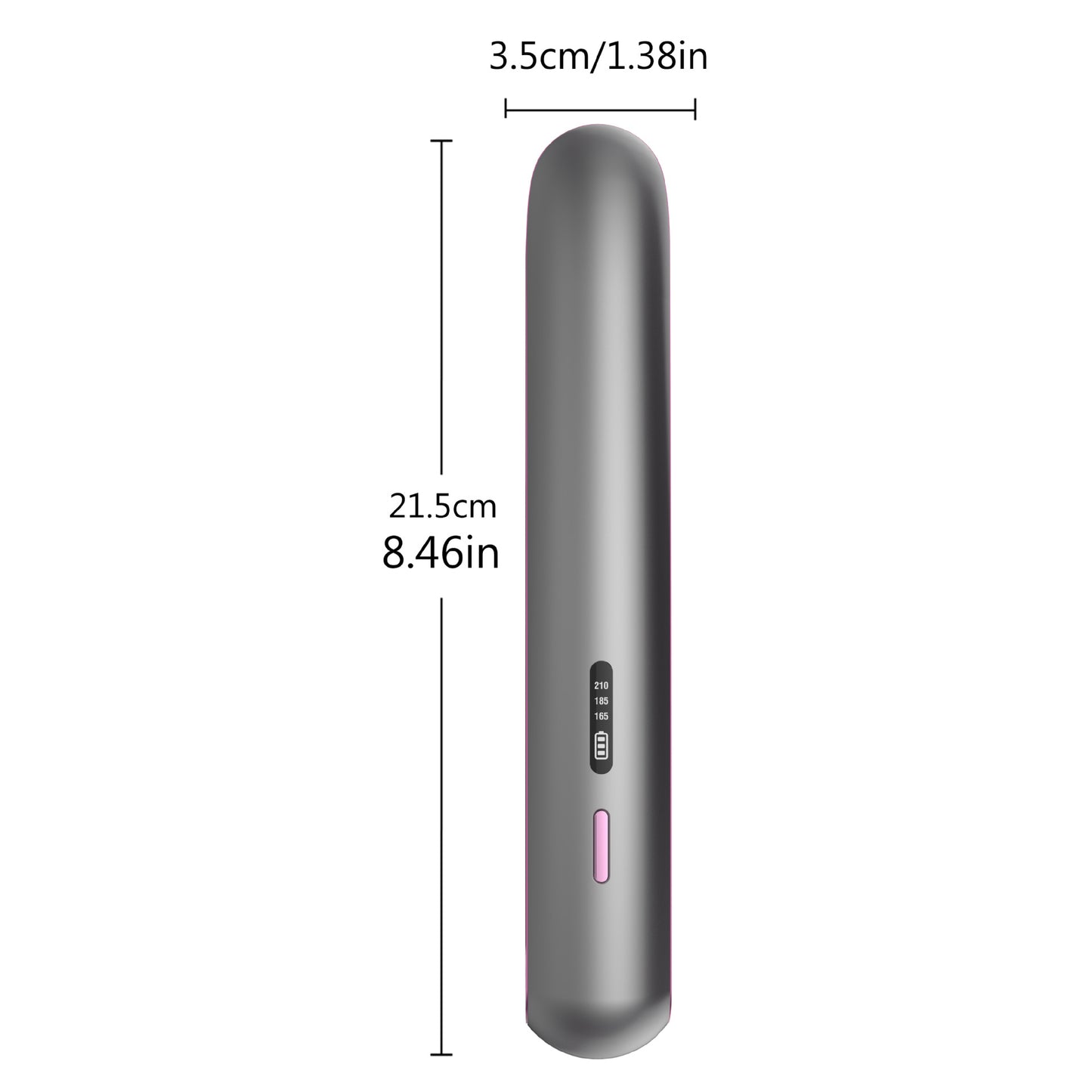 2-in-1 Hair Straightener and Curler, Portable with Adjustable Heat V888-ELOSUNG16547