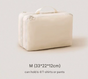 Beige Multifunctional Compact Travel Organizer Bag Stores 6-8 Essentials for Easy Access V888-ELOSUNG16555
