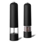 Black Elegant Electric Salt and Pepper Grinder - Modern and Compact for Effortless Seasoning V888-ELOSUNG16643