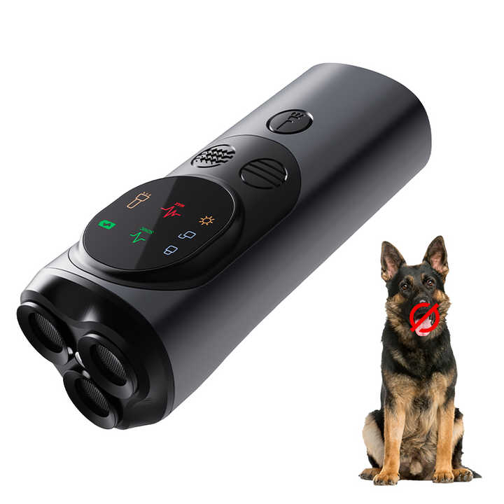 Ultrasonic Dog Repeller - High-Power, Flash Mode, Effective Outdoor Use for Controlling Aggressive Dogs V888-ELOSUNG16718