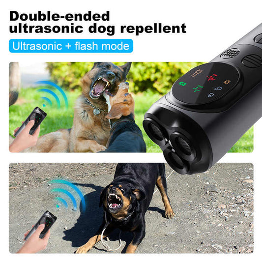 Ultrasonic Dog Repeller - High-Power, Flash Mode, Effective Outdoor Use for Controlling Aggressive Dogs V888-ELOSUNG16718