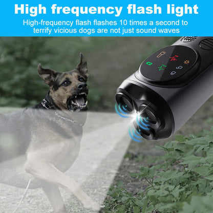 Ultrasonic Dog Repeller - High-Power, Flash Mode, Effective Outdoor Use for Controlling Aggressive Dogs V888-ELOSUNG16718
