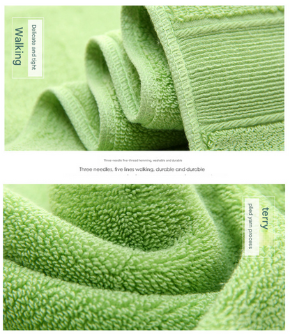 Yellow Luxury 100% Cotton Towel Set - 3-Piece Combed Cotton Bath Towel Set V888-ELOSUNG16749