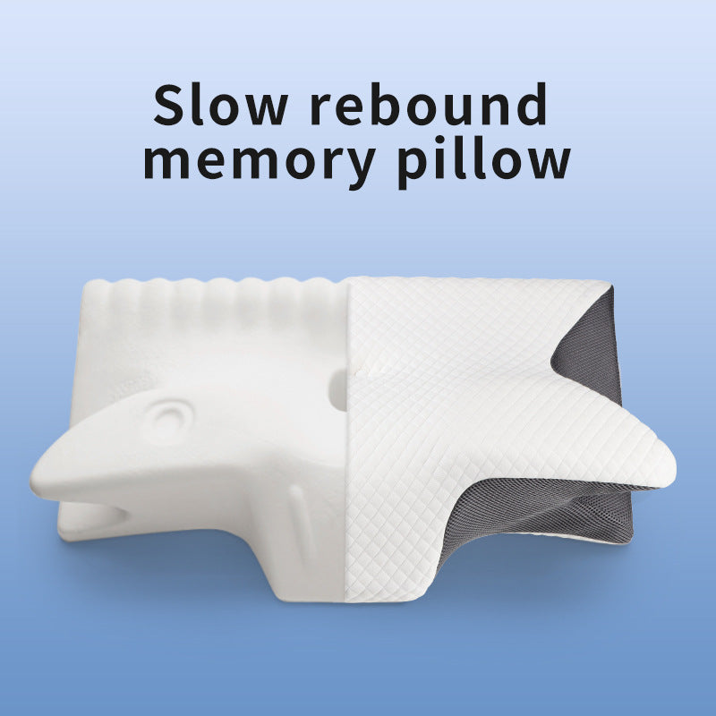 Ergonomic Memory Foam Pillow - Orthopedic Contour Pillow for Neck & Shoulder Support (61x43x13cm) V888-ELOSUNG16815
