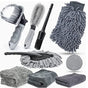 Type B 9-Piece Car Wash Tool Kit - Tire & Wheel Brushes, Wash Mitt, Microfiber Towels, and Wax Sponge Set V888-ELOSUNG17072