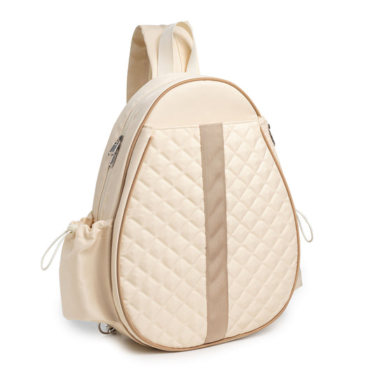 Beige Lightweight Waterproof Tennis Racket Backpack - Multifunction Sling and Backpack for Men and Women(The V888-ELOSUNG17105