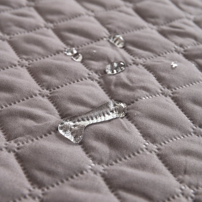 75*75CM Grey Waterproof & Scratch-Resistant Pet Sofa Protector Mat with Pillow | Cat & Dog Bed, Washable, V888-ELOSUNG17392