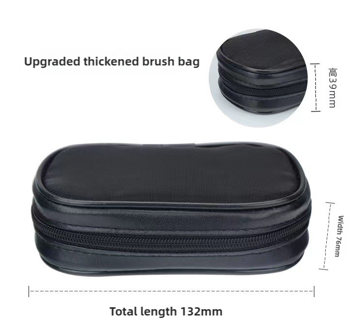Style A 12-Piece Mini Portable Makeup Brush Set - Fiber Bristle Beauty Tool Set(With storage bag) V888-ELOSUNG17430