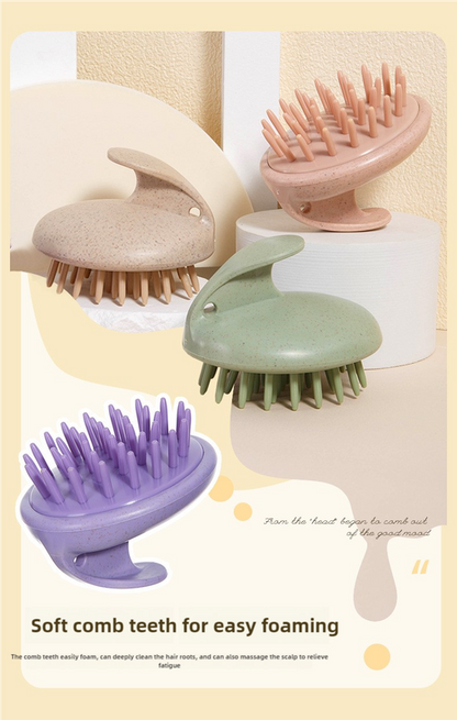 2 Pcs Pink Eco-Friendly Wheat Straw Hair Care Set - Massage Brush, Detangling Comb, and V-shaped Comb for All V888-ELOSUNG17439