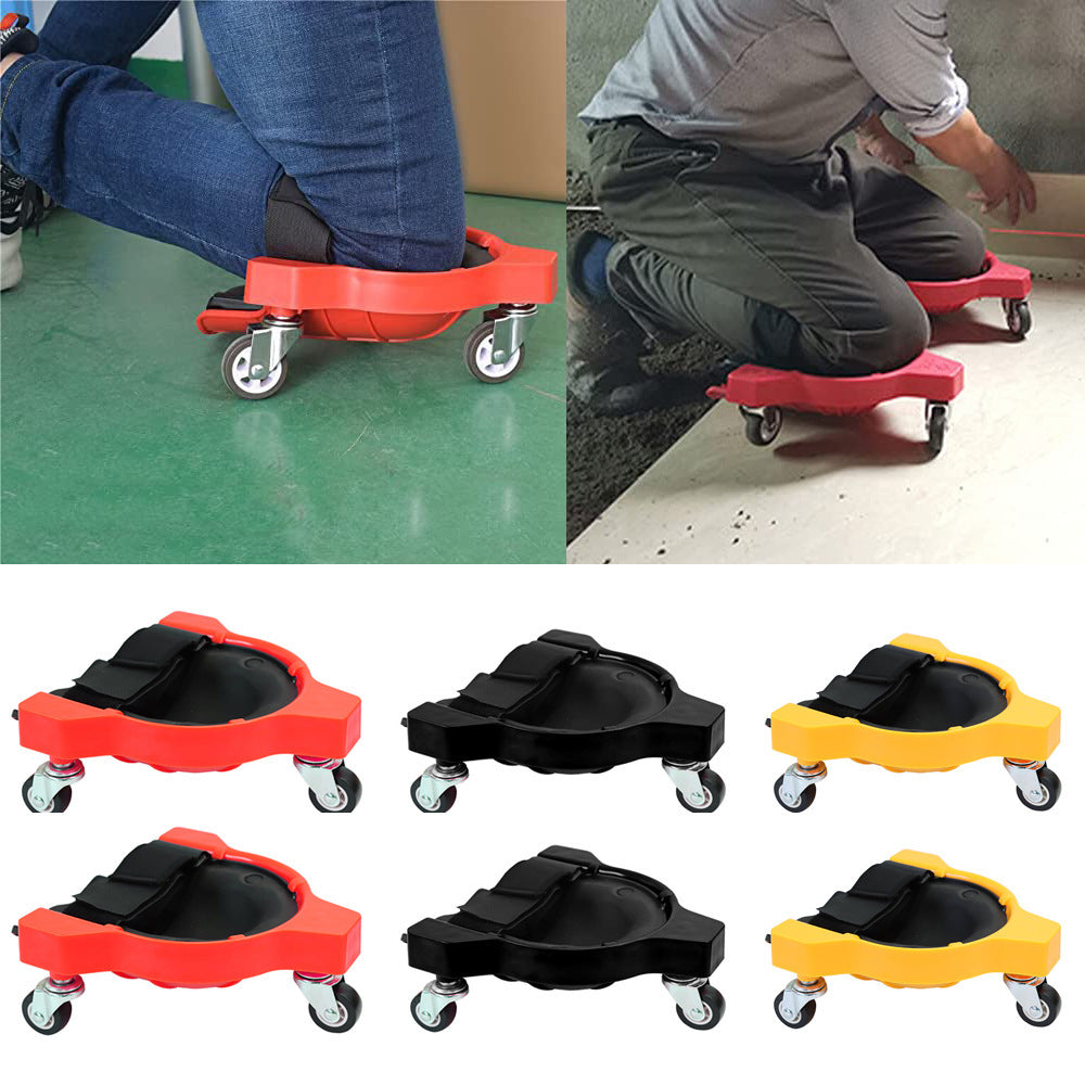 1 Pair Set Red Multi-Function Knee Pads with Swivel Wheels for Comfortable Knee Protection - Ideal for V888-ELOSUNG17565