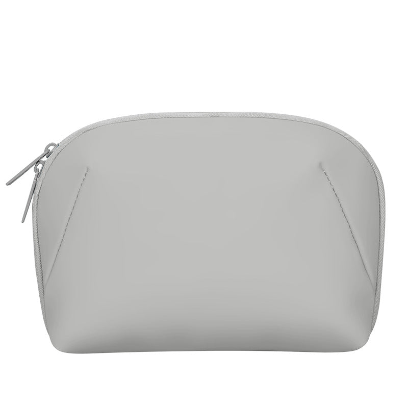 Grey Large Capacity Multi-functional PU Digital Storage Organizer Bag, Waterproof & Portable, for Cables, V888-ELOSUNG17606