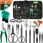 24-Piece Bonsai Tree Tool Kit for Gardening Starters - Complete Bonsai Care Set with Organizer Bag V888-ELOSUNG17668