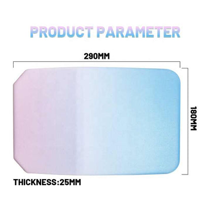 Gradual Pink Ergonomic PU Anti-Slip Mouse Pad with Wrist Support - Rectangular Gradient Desk Mat for Gaming V888-ELOSUNG17748
