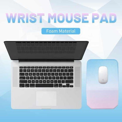Gradual Pink Ergonomic PU Anti-Slip Mouse Pad with Wrist Support - Rectangular Gradient Desk Mat for Gaming V888-ELOSUNG17748
