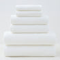 White Premium Cotton Towel Set - 6 Pieces, Soft & Absorbent Bath Towels for Adults V888-ELOSUNG17797