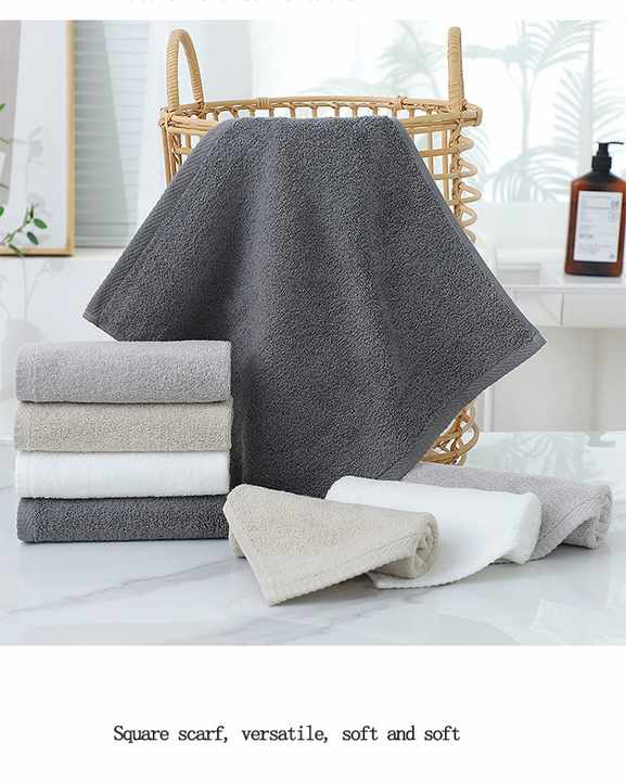 White Premium Cotton Towel Set - 6 Pieces, Soft & Absorbent Bath Towels for Adults V888-ELOSUNG17797
