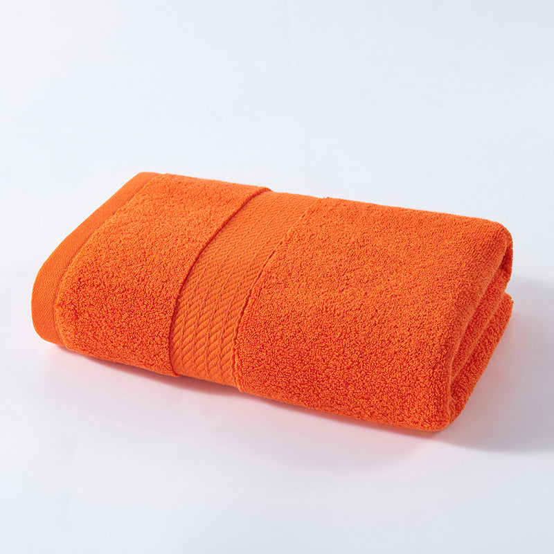 Bright Orange Premium Thick Cotton Bath Towel for Adults - Soft and Absorbent Bathroom Towel V888-ELOSUNG17829