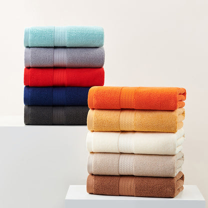 Bright Orange Premium Thick Cotton Bath Towel for Adults - Soft and Absorbent Bathroom Towel V888-ELOSUNG17829