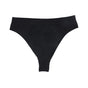 Size M Black Comfortable High-Waisted Thong Underwear - 3-Pack for Everyday Comfort V888-ELOSUNG17910
