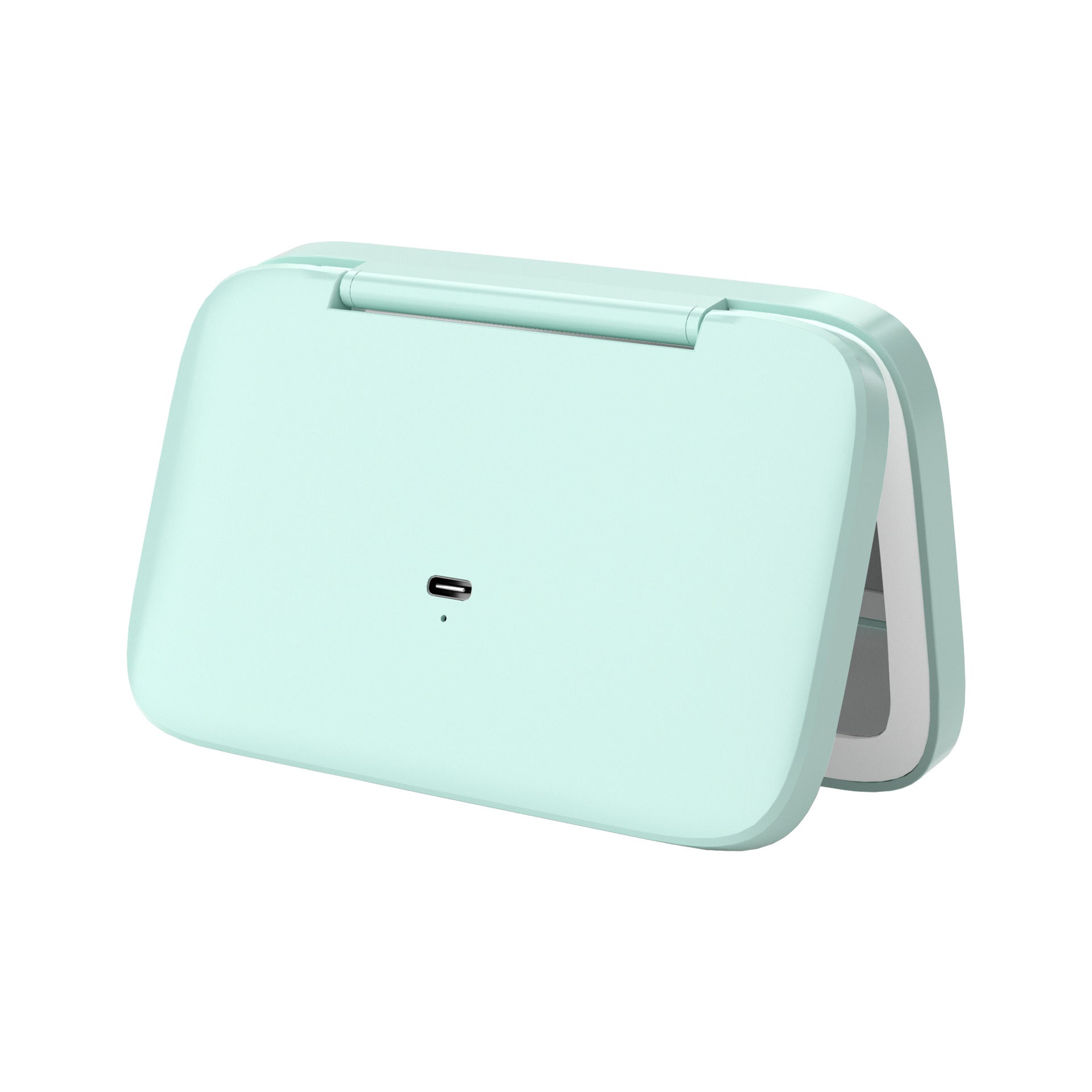 Green MR2326C Portable LED Illuminated Makeup Mirror - Foldable Lighted Vanity Mirror with 802mAh Battery V888-ELOSUNG18069