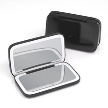 Green MR2326C Portable LED Illuminated Makeup Mirror - Foldable Lighted Vanity Mirror with 802mAh Battery V888-ELOSUNG18069