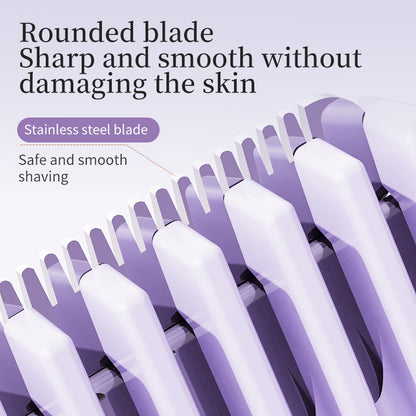 Purple Double-Headed Hair Removal Trimmer - Precision Shaving & Shortening with Type-C Charging V888-ELOSUNG18082