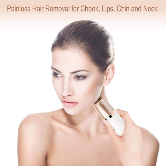 2-in-1 Women's Hair Removal Device - Electric Shaver & Facial Epilator, USB Rechargeable, Waterproof V888-ELOSUNG18107