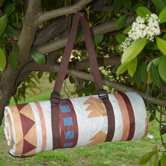 Portable Traditional Pattern Picnic Mat - Lightweight , 200x200cm, with Storage Bag V888-ELOSUNG18140