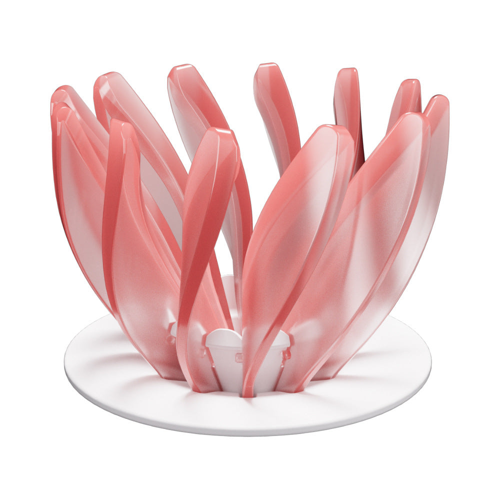 V60 Pour Over Coffee Dripper - Heat Resistant Brew Filter Cone - Pink(White Base) V888-ELOSUNG18142