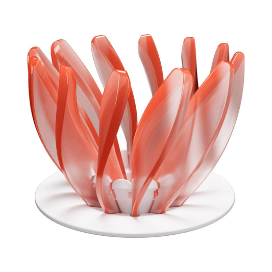 V60 Pour Over Coffee Dripper - Heat Resistant Brew Filter Cone - Orange(White Base) V888-ELOSUNG18144