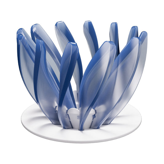 V60 Pour Over Coffee Dripper - Heat Resistant Brew Filter Cone - Blue(White Base) V888-ELOSUNG18146