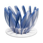 V60 Pour Over Coffee Dripper - Heat Resistant Brew Filter Cone - Blue(White Base) V888-ELOSUNG18146