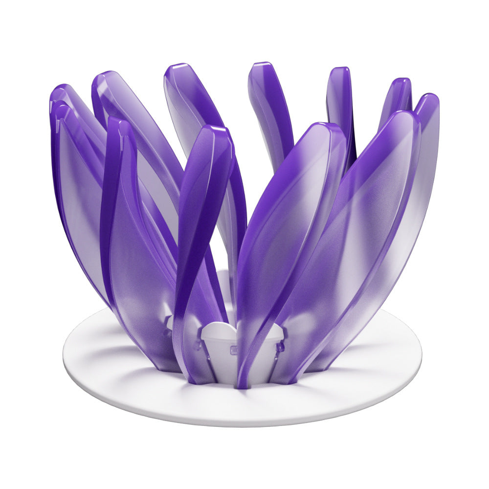 V60 Pour Over Coffee Dripper - Heat Resistant Brew Filter Cone - Purple(White Base) V888-ELOSUNG18150