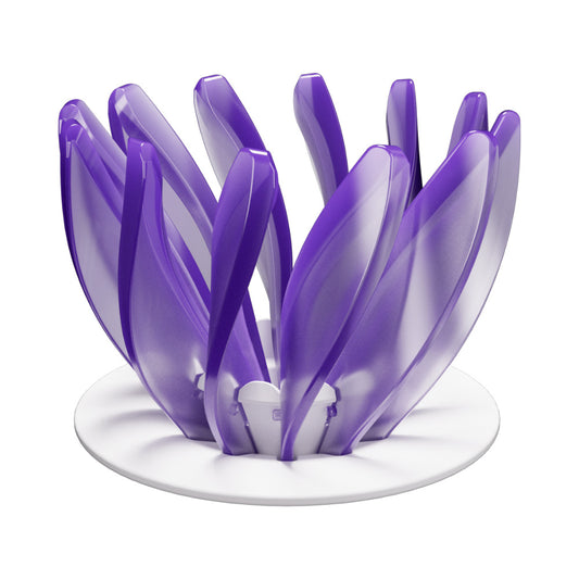 V60 Pour Over Coffee Dripper - Heat Resistant Brew Filter Cone - Purple(White Base) V888-ELOSUNG18150