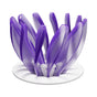 V60 Pour Over Coffee Dripper - Heat Resistant Brew Filter Cone - Purple(White Base) V888-ELOSUNG18150