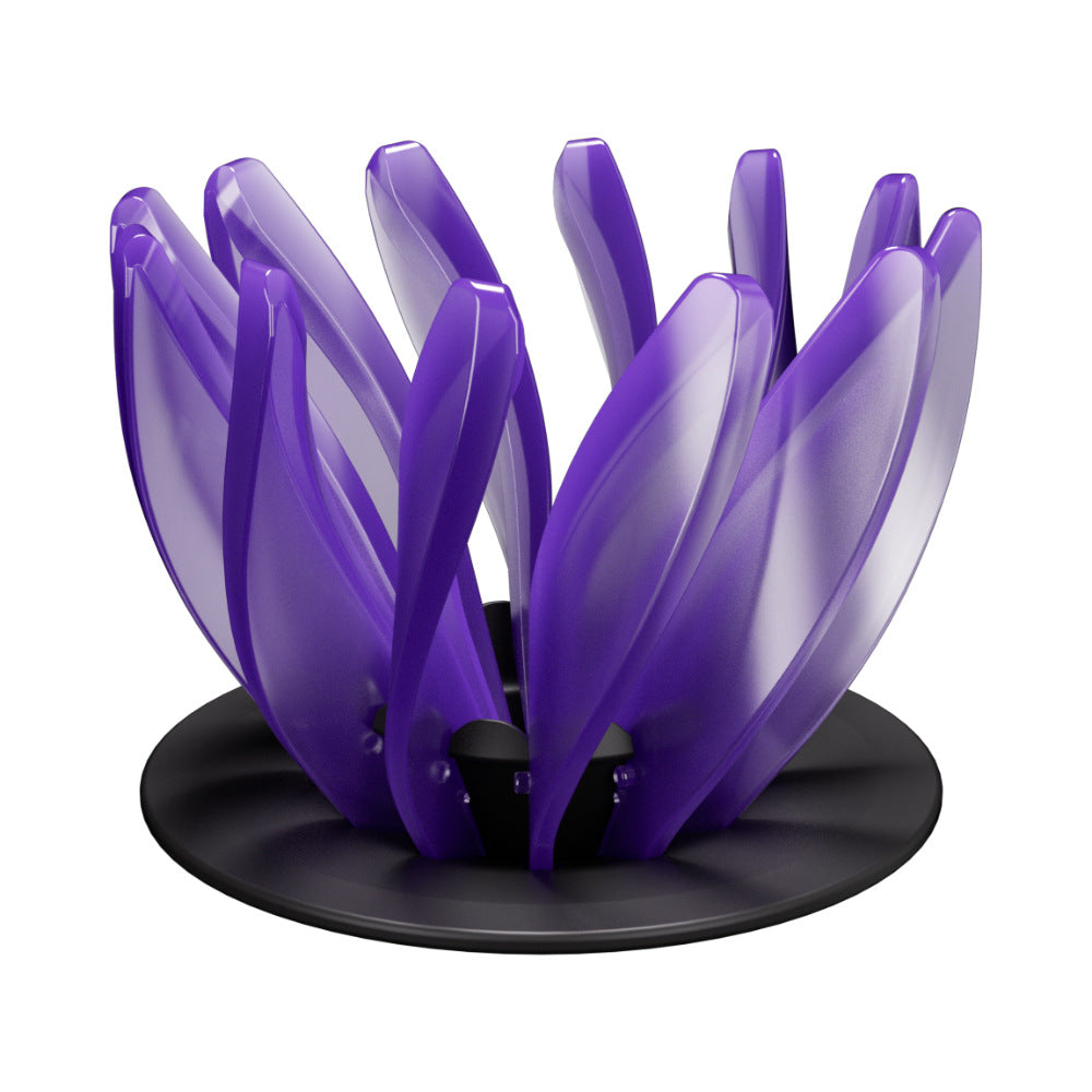 V60 Pour Over Coffee Dripper - Heat Resistant Brew Filter Cone - Purple(Black Base) V888-ELOSUNG18151