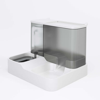 Grey Pet Feeder 3L Automatic Cat Feeder and Water Dispenser - Hassle-Free Hydration and Feeding V888-ELOSUNG18153