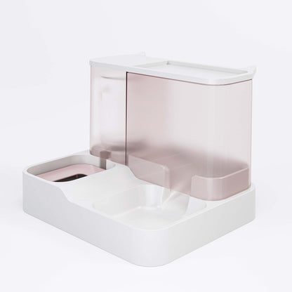 Pink Pet Feeder 3L Automatic Cat Feeder and Water Dispenser - Hassle-Free Hydration and Feeding V888-ELOSUNG18155