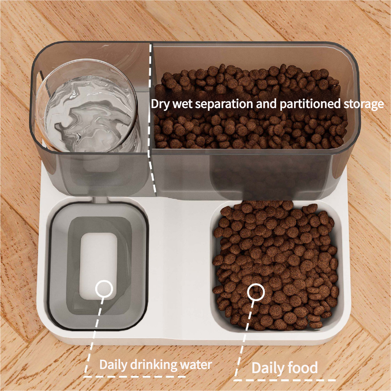 Pink Pet Feeder 3L Automatic Cat Feeder and Water Dispenser - Hassle-Free Hydration and Feeding V888-ELOSUNG18155